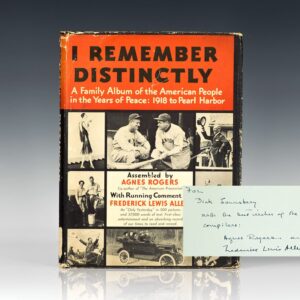 I Remember Distinctly: A Family Album of the American People, 1918-1941.