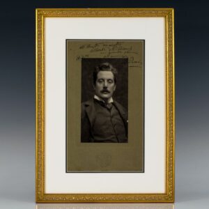 Giacomo Puccini Signed Photograph.