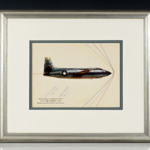 Bell X-1A rocket-powered Aircraft Signed by Chuck Yeager and Arthur W. Murray.