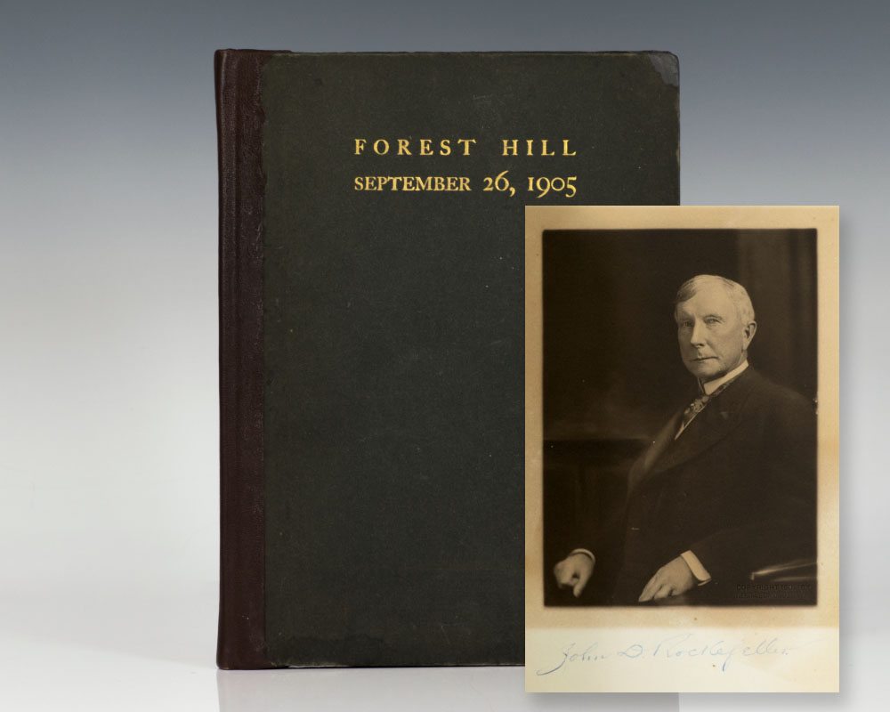 A Visit to Mr. John D. Rockefeller by Neighbors & Friends at Forest Hill.