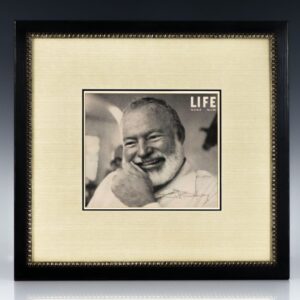 Ernest Hemingway Signed Life Magazine Cover.