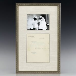 Theodore Roosevelt Signed Letter To Gutzon Borglum.