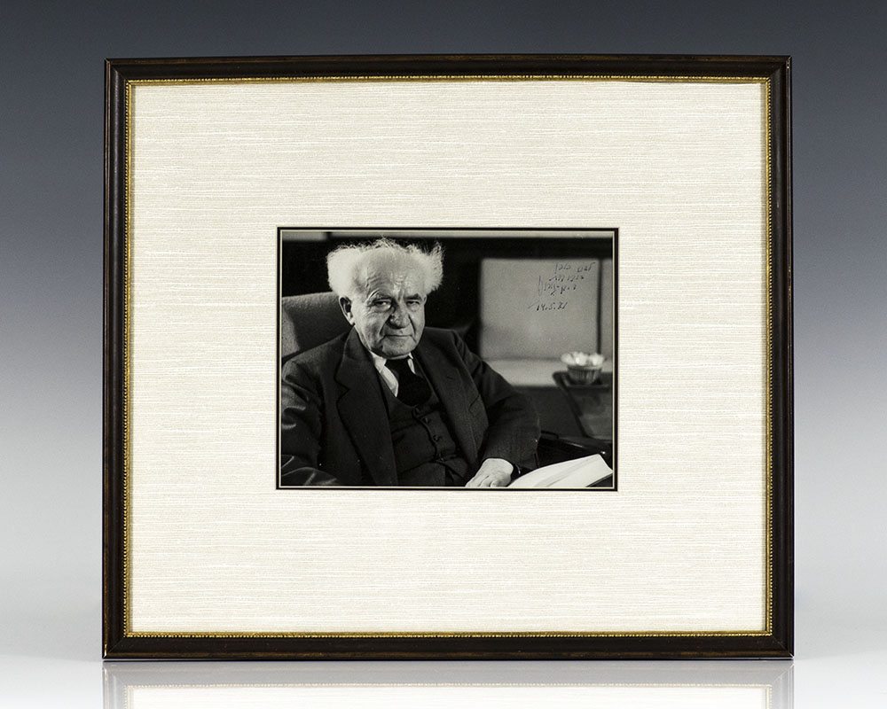 David Ben-Gurion Signed Photograph.