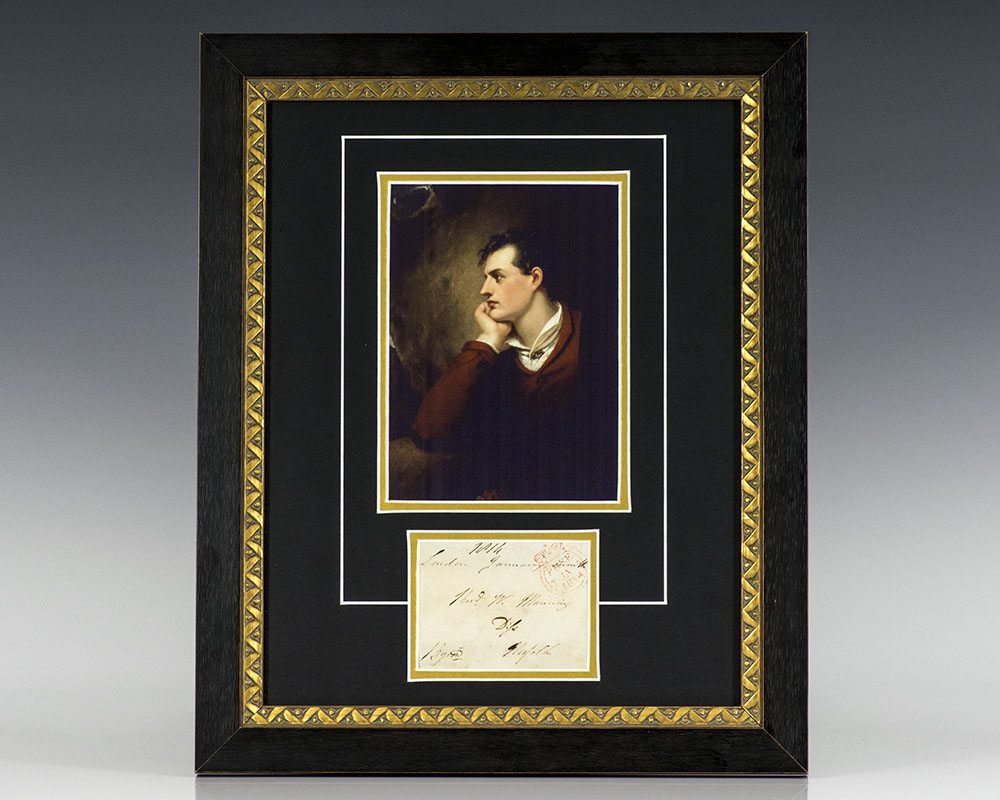 Lord Byron Signed Envelope.