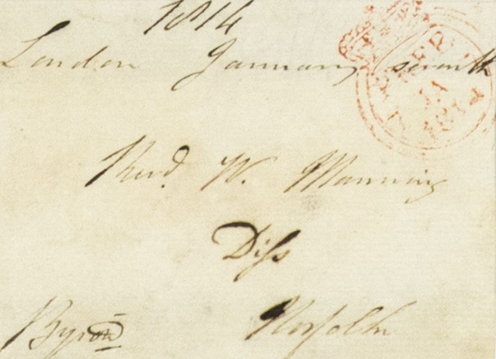Lord Byron Signed Envelope. - Image 2