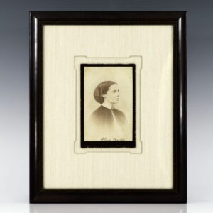Clara Barton Signed Photograph.