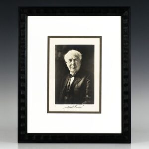 Thomas A. Edison Signed Photograph.