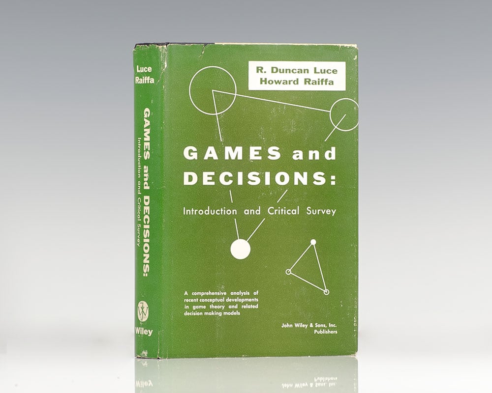 Games and Decisions: Introduction and Critical Survey.