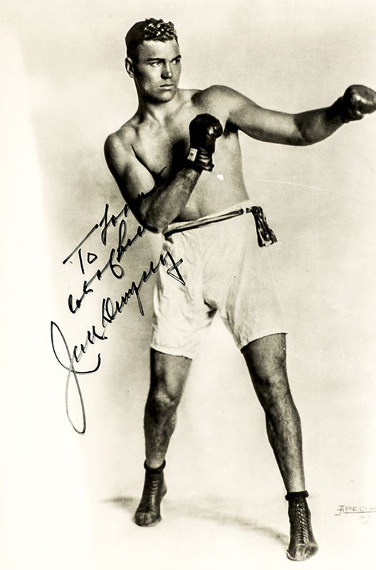 Jack Dempsey Signed Photograph.