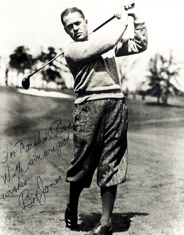 Bobby Jones Signed Photograph.