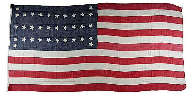 Thirty-Four Star American Flag.