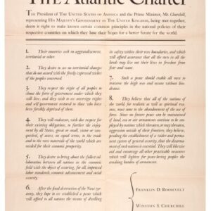 The Atlantic Charter Broadside.