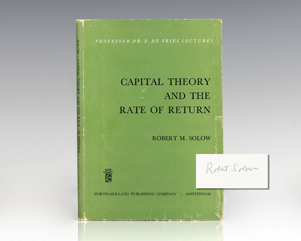 Capital Theory and the Rate of Return.