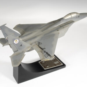 Chuck Yeager Signed Glamorous Glennis III F-15 Aircraft Model.