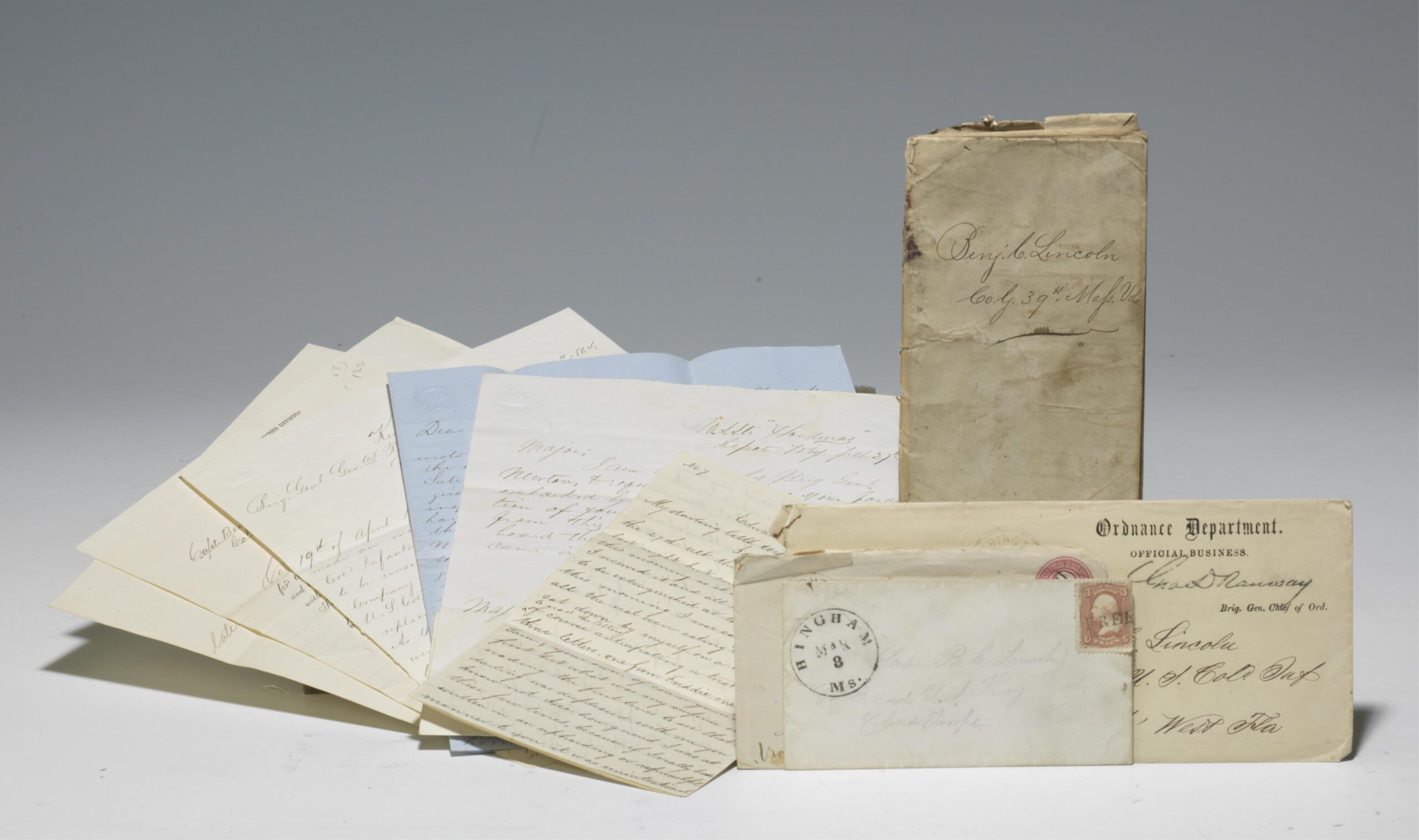 Diary and Letters of Abolitionist and Union Soldier Benjamin C. Lincoln.