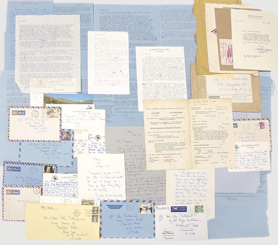 Collection of P. L. Travers Autograph Letters Signed Archive.