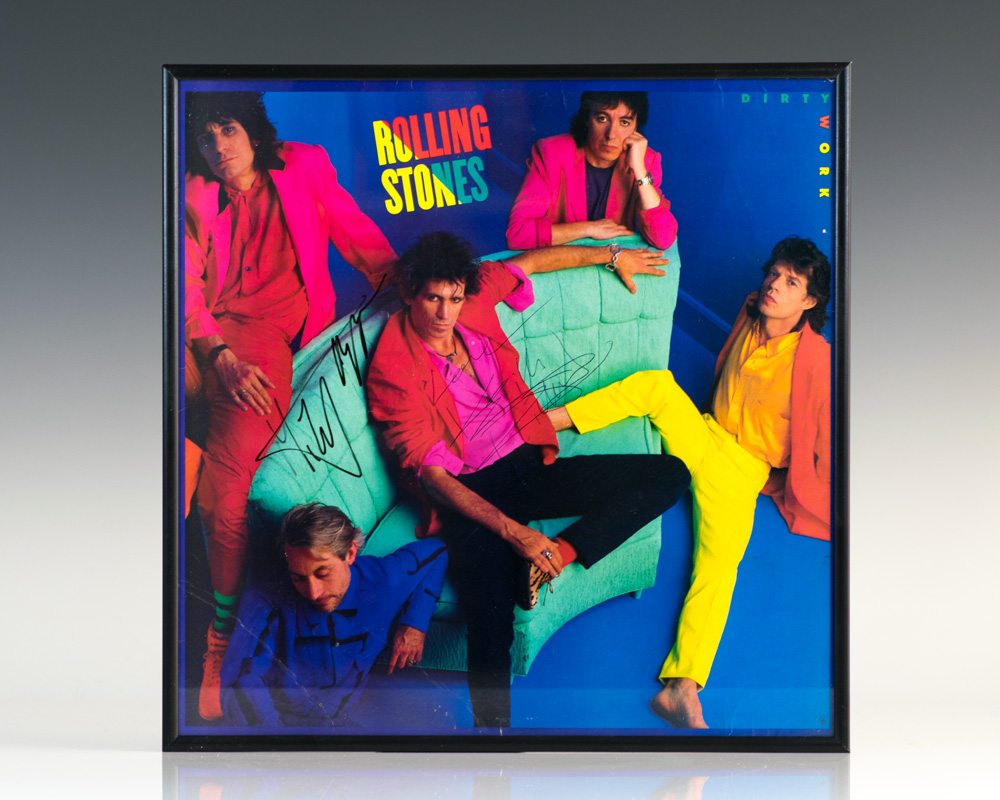 Dirty Work Signed Album. The Rolling Stones.