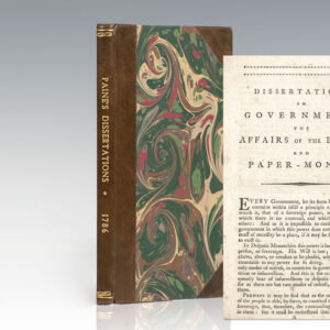 Dissertations on Government, the Affairs of the Bank, and Paper-Money.