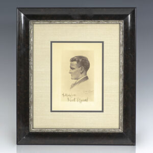 F. Scott Fitzgerald Signed Engraved Portrait.
