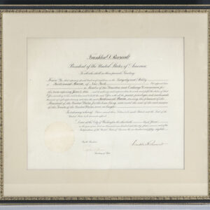 Ferdinand Pecora Appointment To The Securities and Exchange Commission by Franklin Roosevelt.