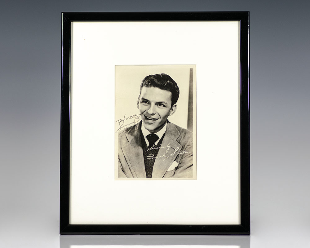 Frank Sinatra Signed Photograph.