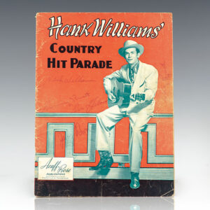 Hank Williams' Country Hit Parade Original Songbook Signed.