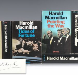 Harold Macmillan's Memoirs: Winds of Change, 1914-1939; The Blast of War, 1939-1945; Tides of Fortune, 1945-1955; Riding the Storm, 1956-1959; Pointing the Way, 1959-1961; At the End of the Day, 1961-1963.