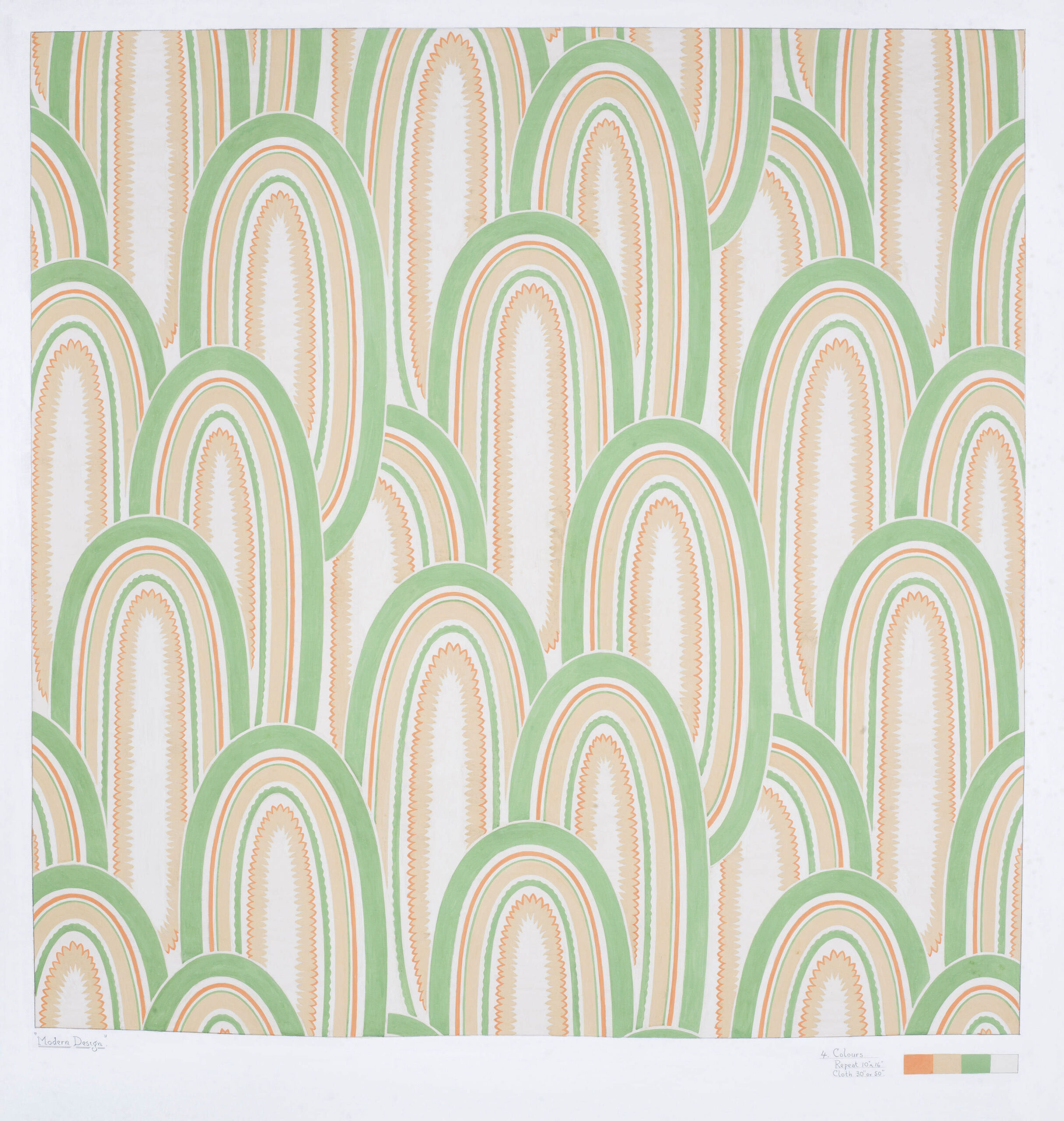 Cecil Henry Judge Original Textile Design Collection. - Image 10