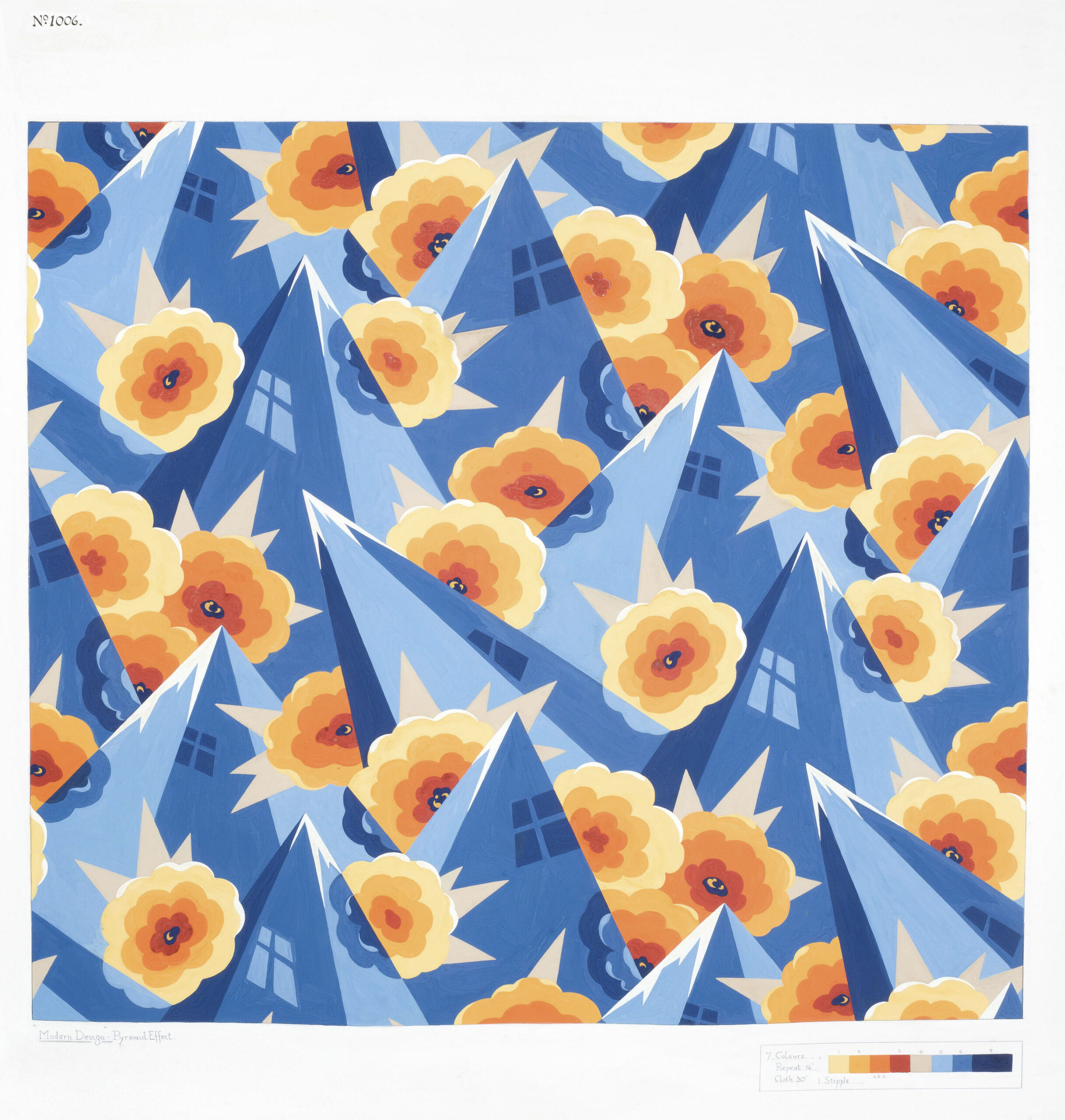 Cecil Henry Judge Original Textile Design Collection. - Image 6