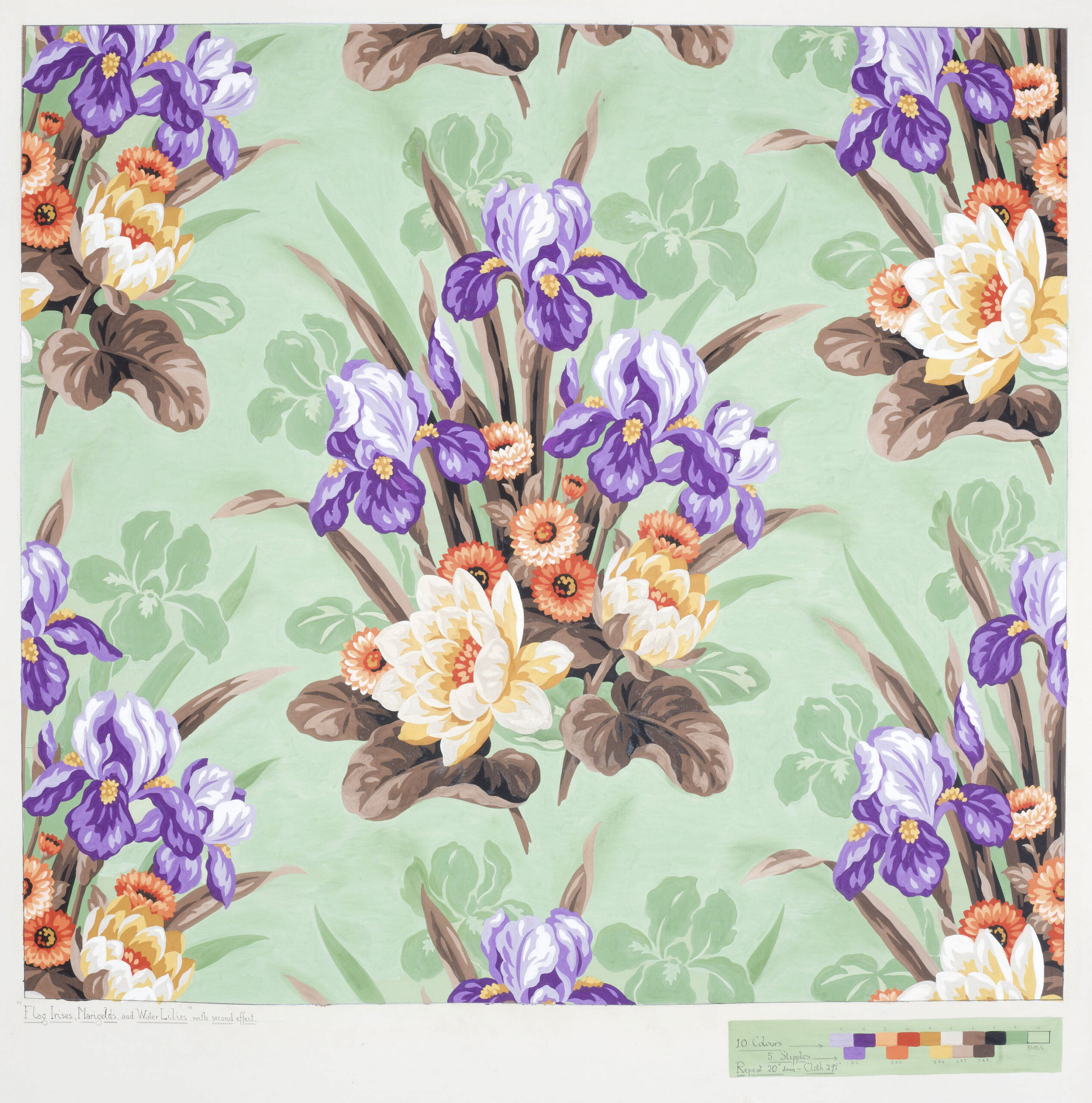 Cecil Henry Judge Original Textile Design Collection. - Image 8