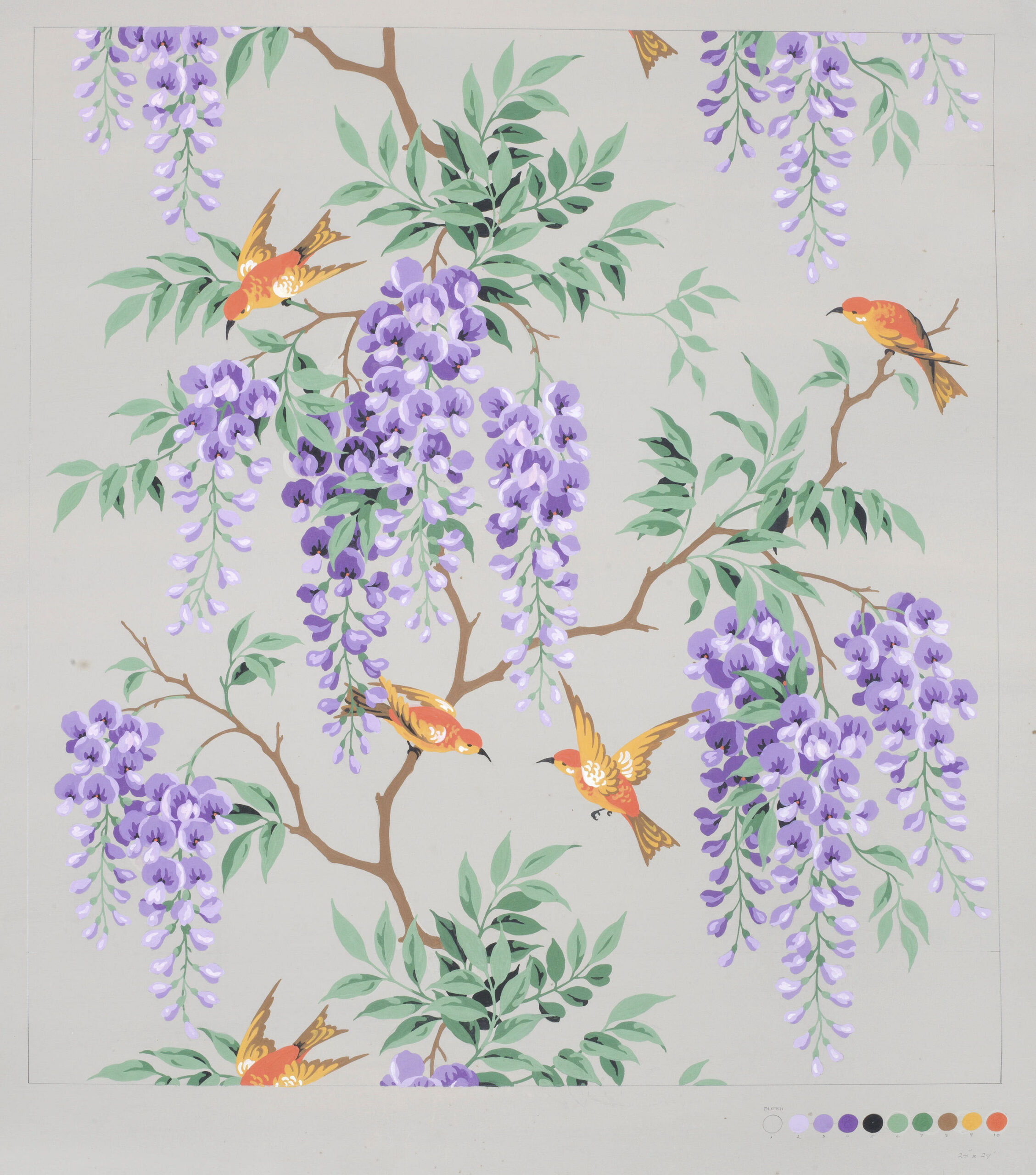 Cecil Henry Judge Original Textile Design Collection. - Image 2