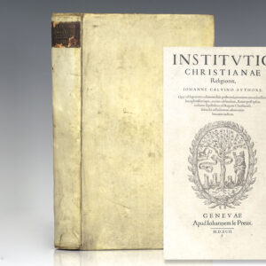 Institutio Christianae Religionis, Johanne Calvino Authore [Institutes of the Christian Religion].