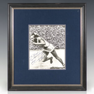 Jesse Owens Signed Photograph.