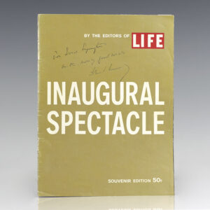 John F. Kennedy Signed Inaugural Address.