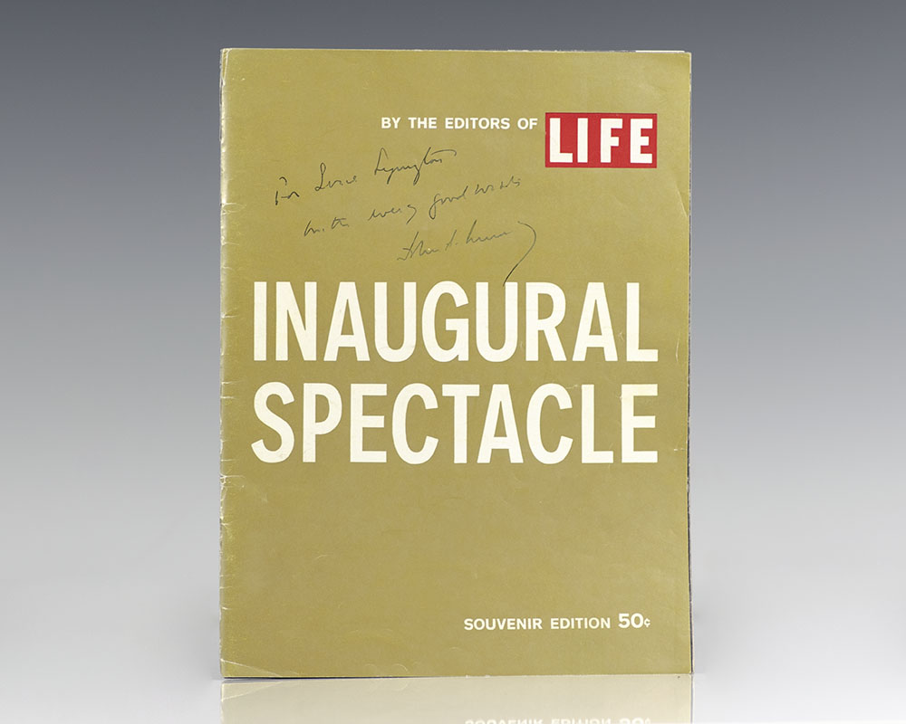 John F. Kennedy Signed Inaugural Address.