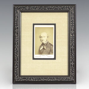 John Stuart Mill Signed Carte-de-Visite.