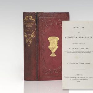 Memoirs of Napoleon Bonaparte: With a Fore-Edge Painting of Napoleon Leading His Troops to Battle. [Fore-Edge Painting].