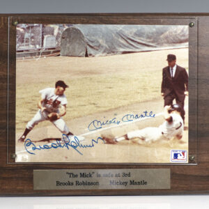 Mickey Mantle and Brooks Robinson Signed Photograph.