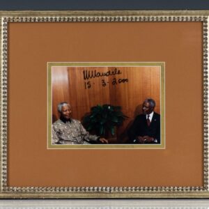 Nelson Mandela Signed Photograph.