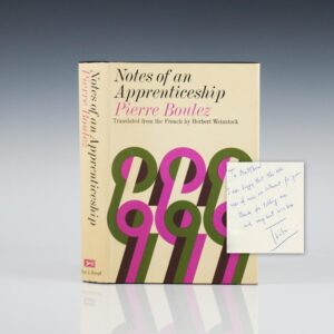 Notes of an Apprenticeship.