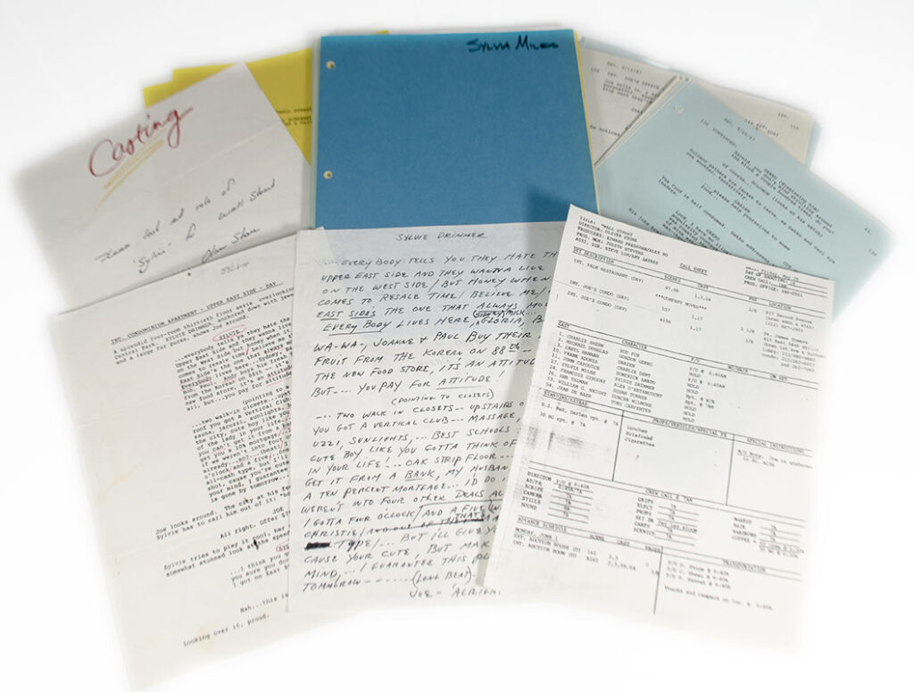 Original Wall Street Shooting Script.