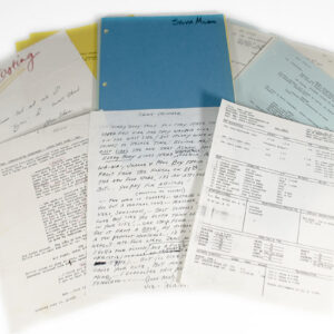 Original Wall Street Shooting Script.