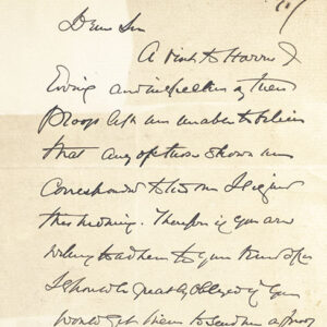 Oliver Wendell Holmes, Jr. Autograph Letter Signed.