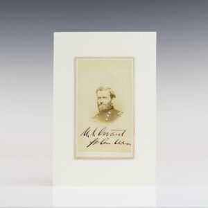 Original Carte-de-Visite Photograph of General Ulysses S. Grant Signed.