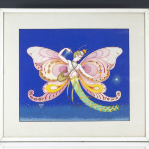 Original Hilary Knight Butterfly Prince Painting.