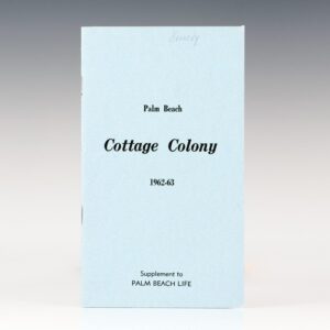 Palm Beach Colony Residents' Listing, Including John F. and Jacqueline Kennedy, 1962-63.