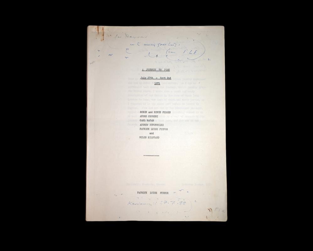 A Journey To Peru: July 27th-Sept 2nd 1971 (Three Letters From the Andes).