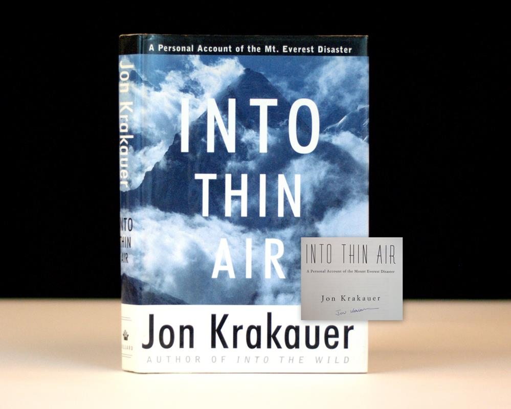 Into Thin Air: A Personal Account of the Mount Everest Disaster.