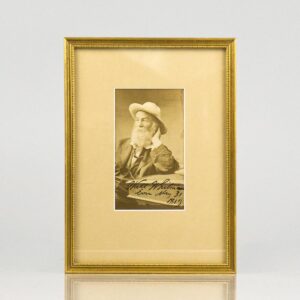 Walt Whitman Signed Photograph