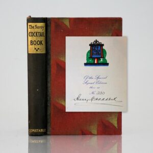 The Savoy Cocktail Book